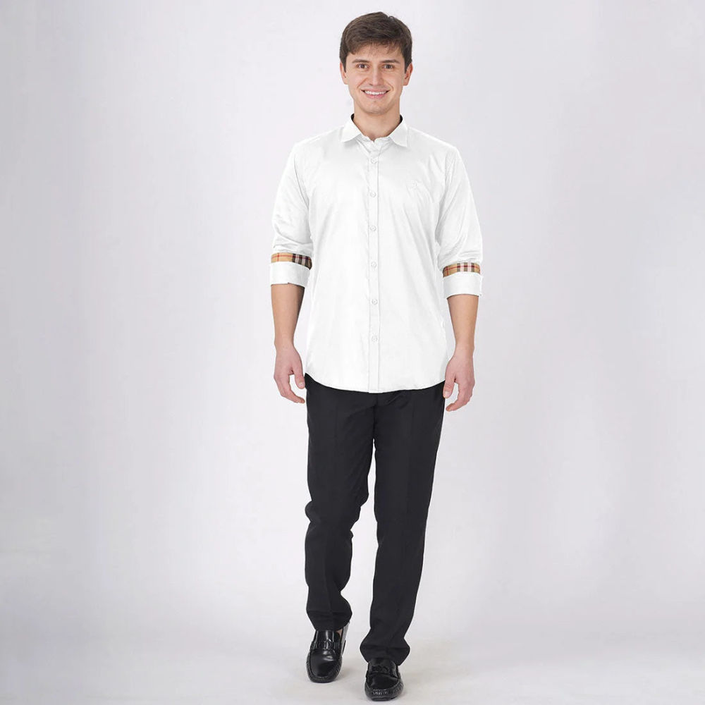 Burberry White Premium Quality Shirt-2