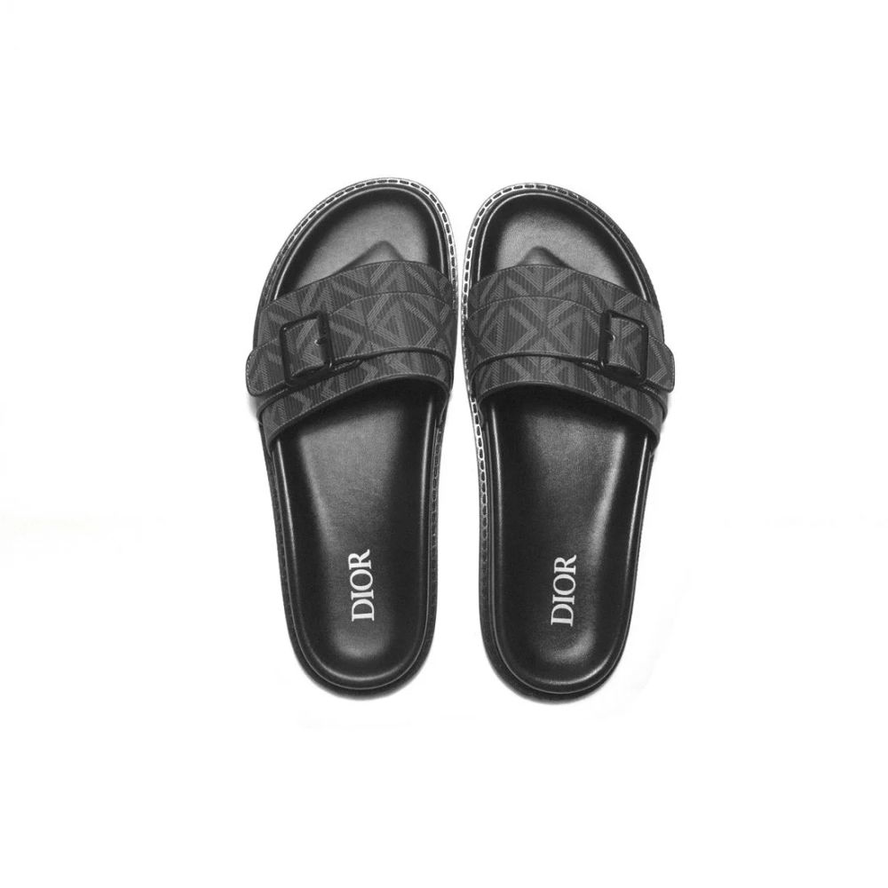 Dior Black Premium Quality Men's Flip-Flops-3