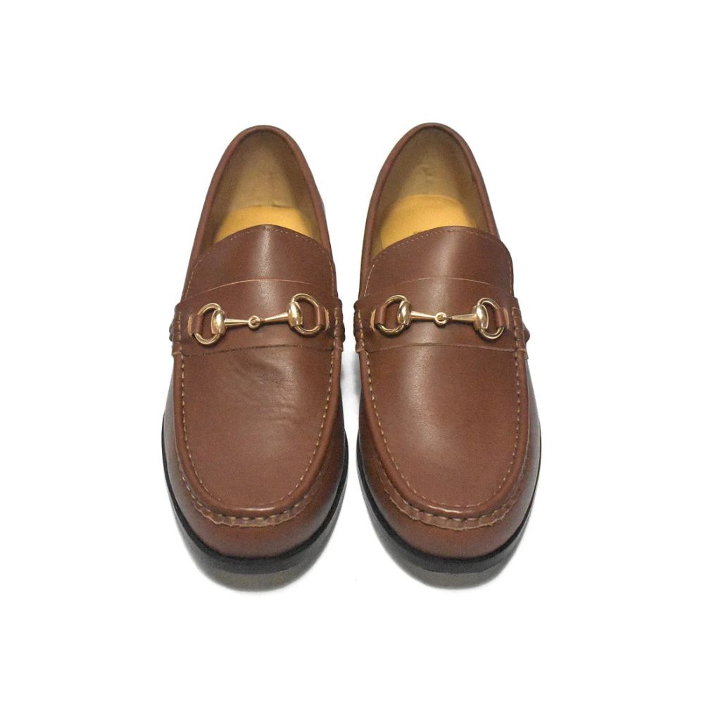Gucci Brown Horsebit Premium Loafers-3