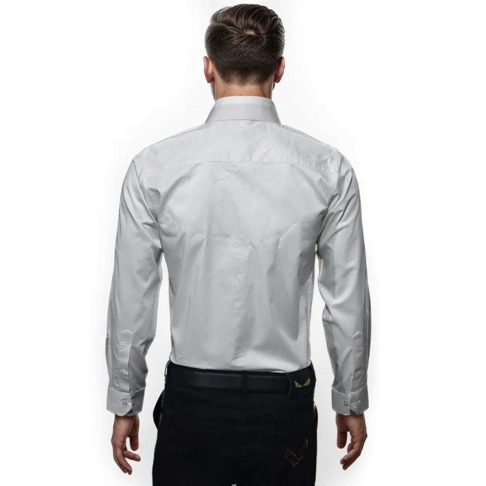 Giorgio Armani White Premium Quality Long Sleeve Shirt-1