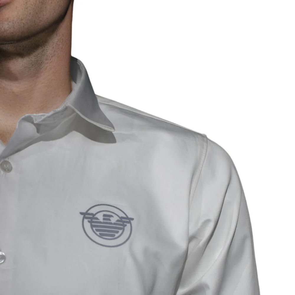 Giorgio Armani White Premium Quality Long Sleeve Shirt-5