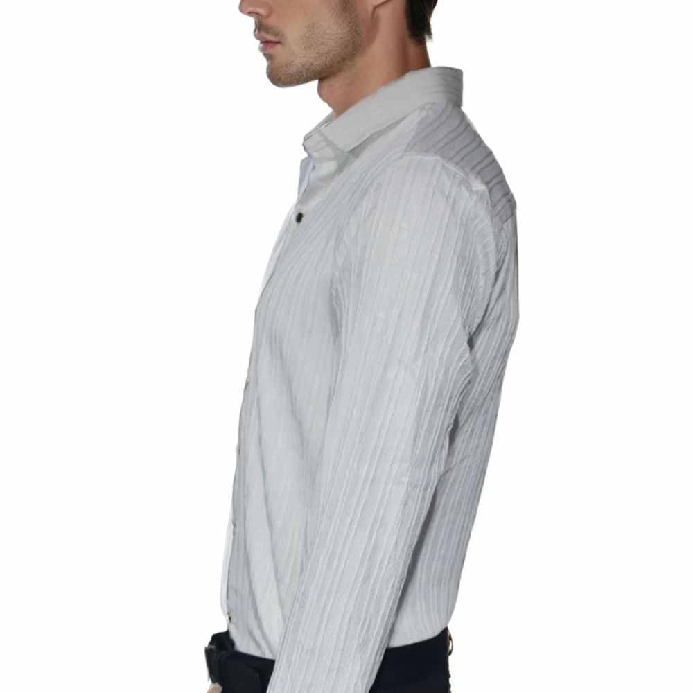 Dolce & Gabbana White Premium Quality Fabric Long Sleeve Shirt-2