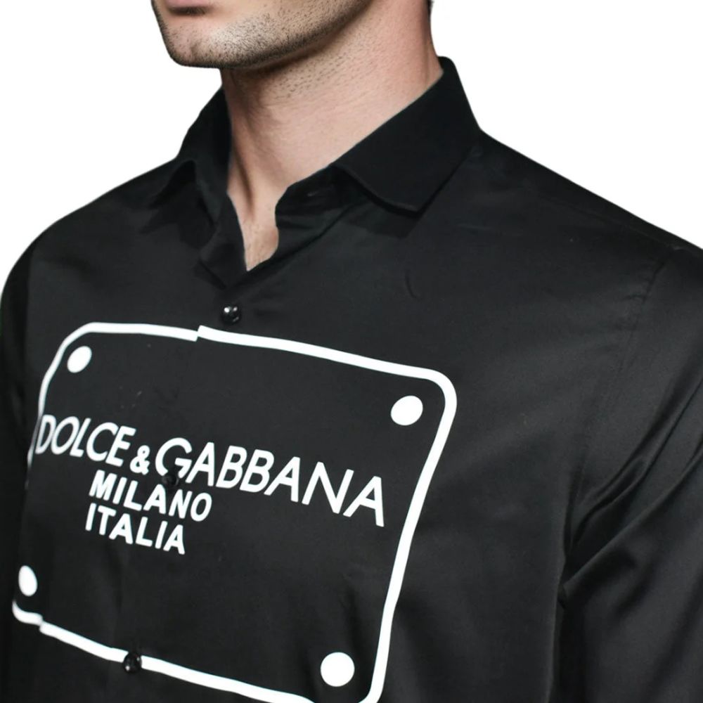 Dolce & Gabbana Black Premium Quality Full Sleeve Shirt-2