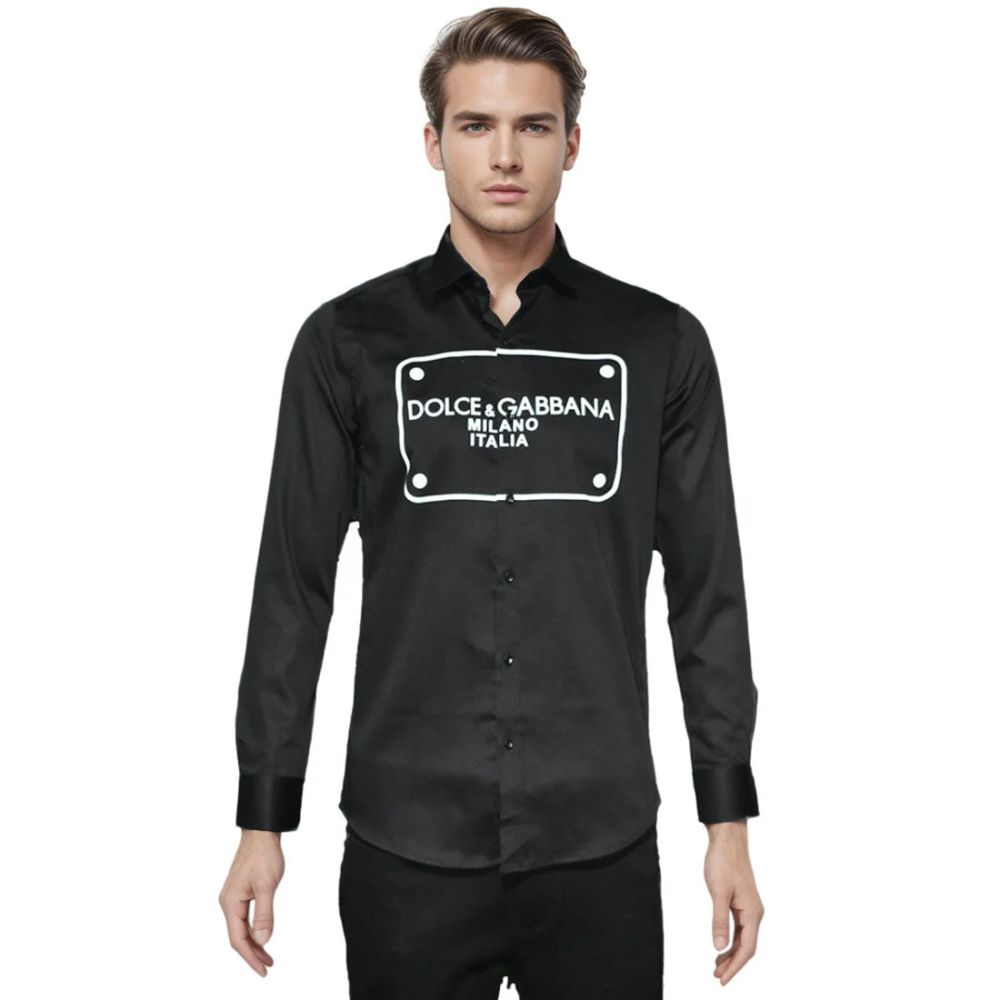 Dolce & Gabbana Black Premium Quality Full Sleeve Shirt-6