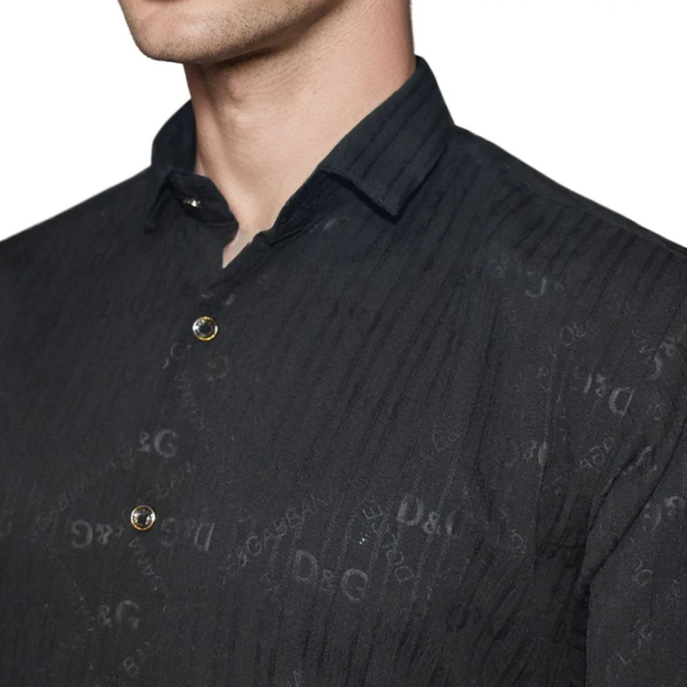 Dolce & Gabbana Black Premium Quality Designer Shirt-2