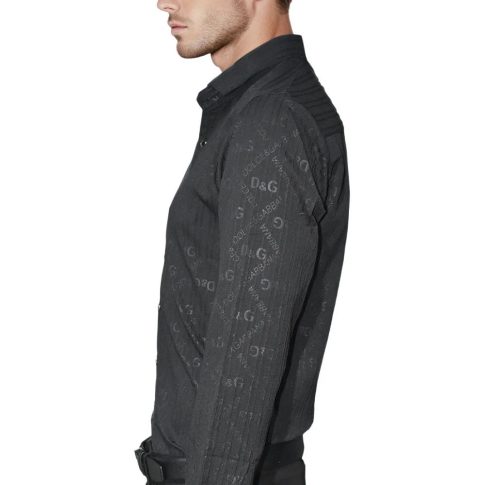 Dolce & Gabbana Black Premium Quality Designer Shirt-3