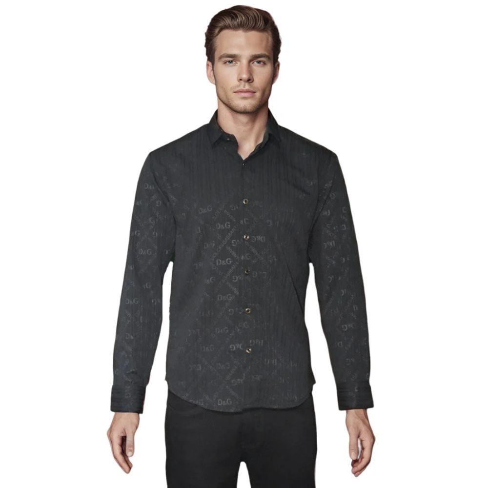 Dolce & Gabbana Black Premium Quality Designer Shirt-5