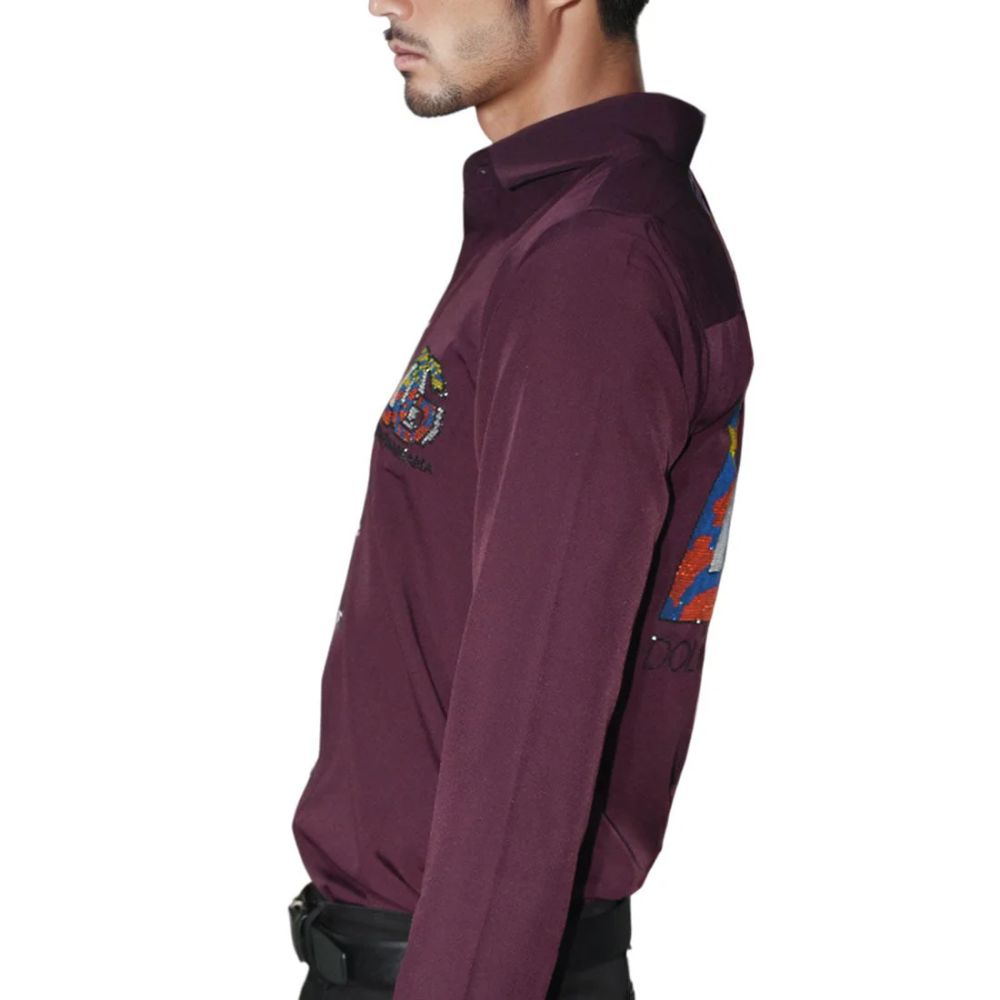 Dolce & Gabbana Wine Premium Quality Designer Shirt-2