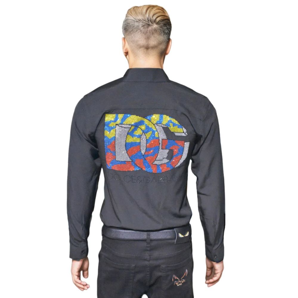 Dolce & Gabbana Black Premium Quality Designer Shirt-1