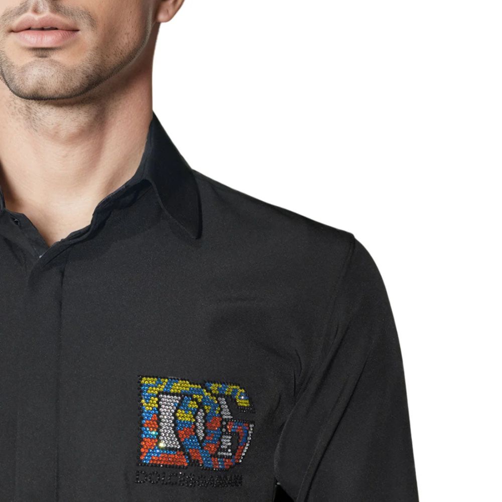 Dolce & Gabbana Black Premium Quality Designer Shirt-4