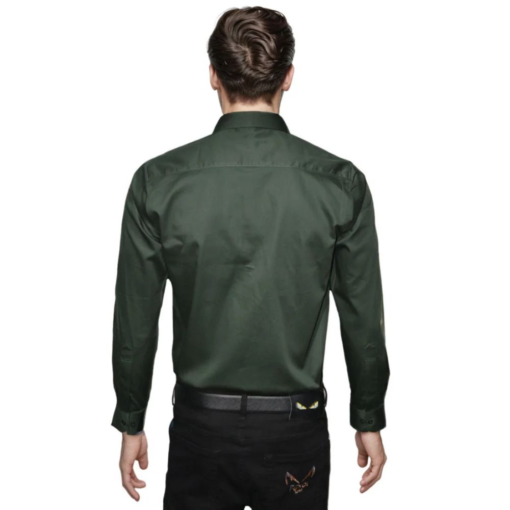 Dolce & Gabbana Green Premium Quality Full Sleeve Shirt-1