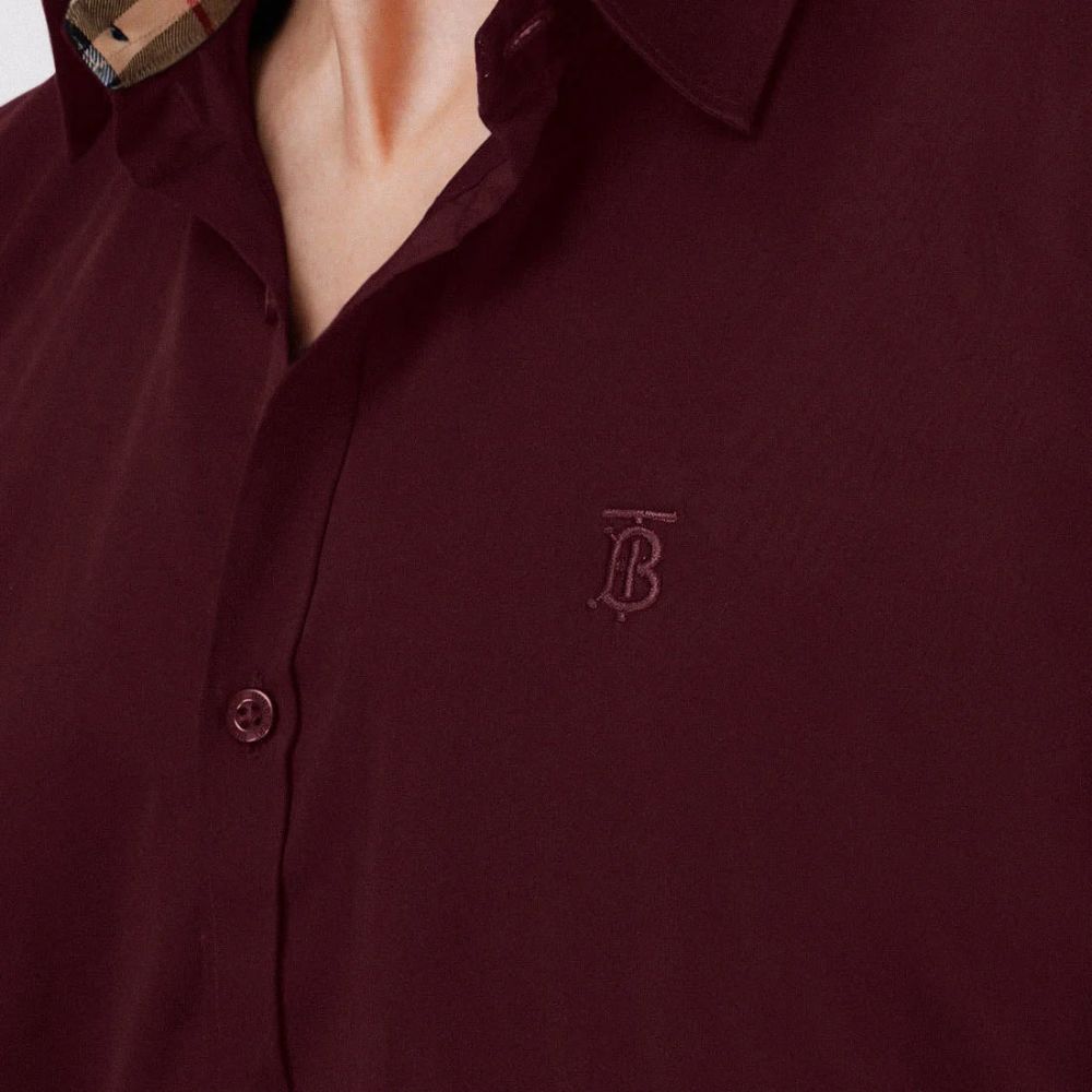 Burberry Wine Premium Quality Shirt-thumb-2