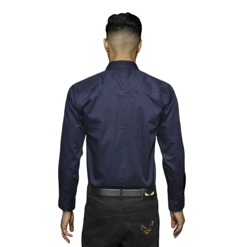 Armani Exchange Printed Navy Blue Premium Quality Men's Shirt-1