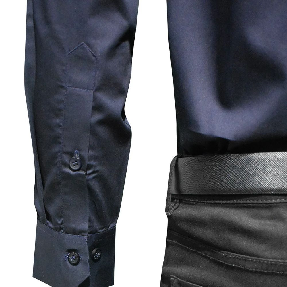 Armani Exchange Printed Navy Blue Premium Quality Men's Shirt-4