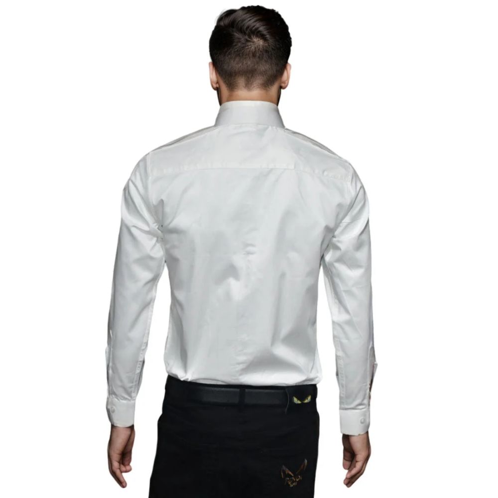 Armani Exchange White Premium Quality Full Sleeve Shirt-1