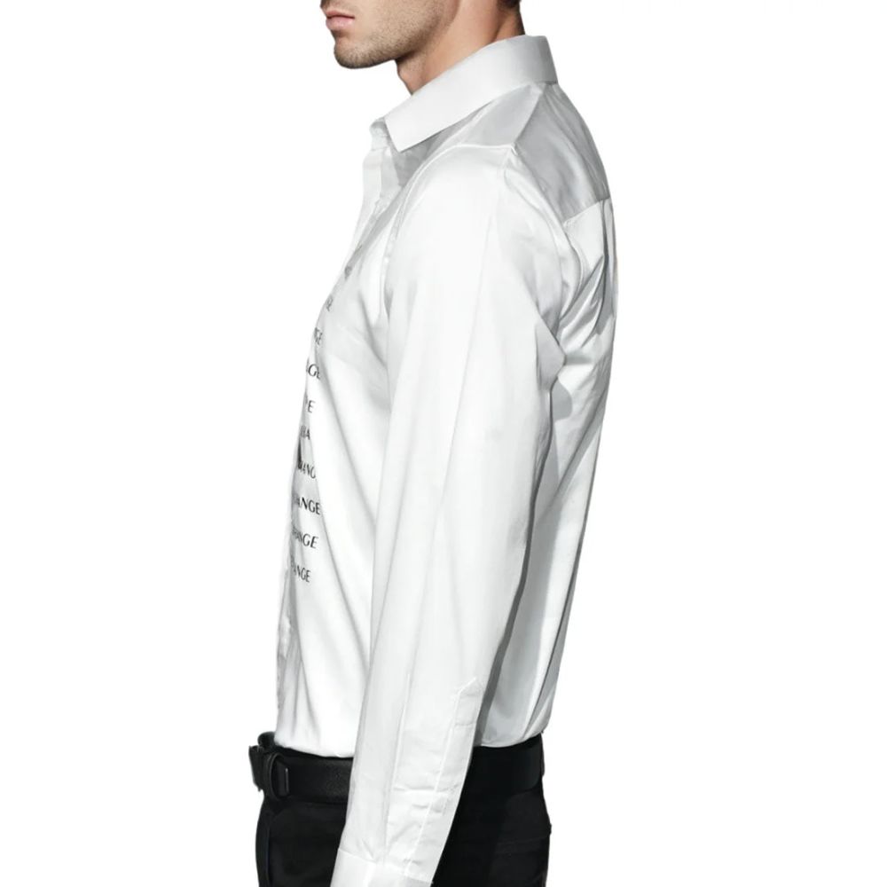 Armani Exchange White Premium Quality Full Sleeve Shirt-3
