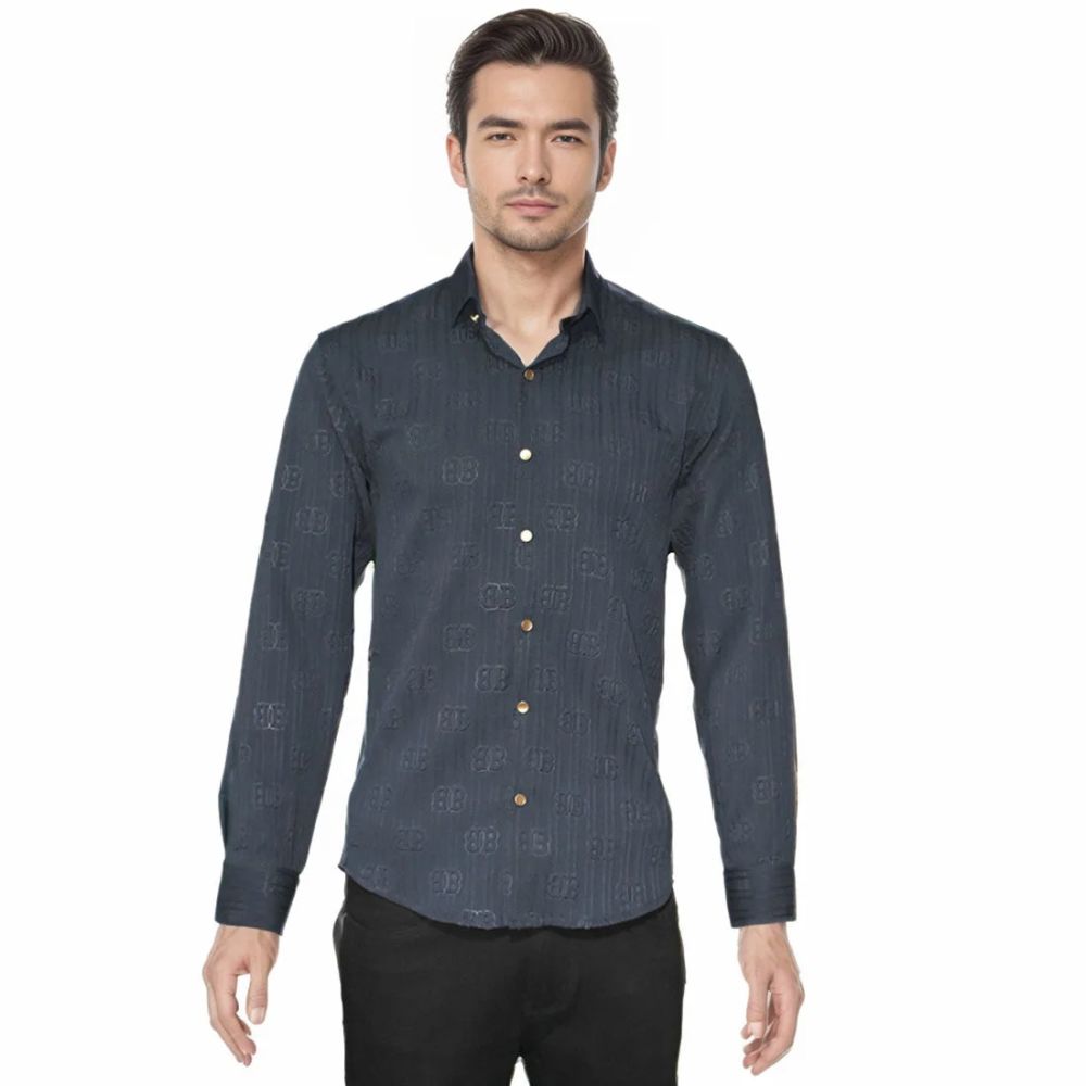 Balenciaga Blue Premium Quality Designer Shirt-5