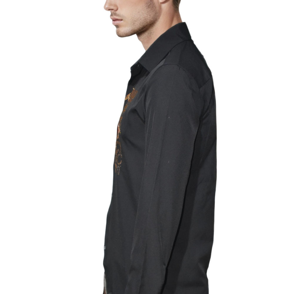 Gucci Black Glitter Stone Shirt-2