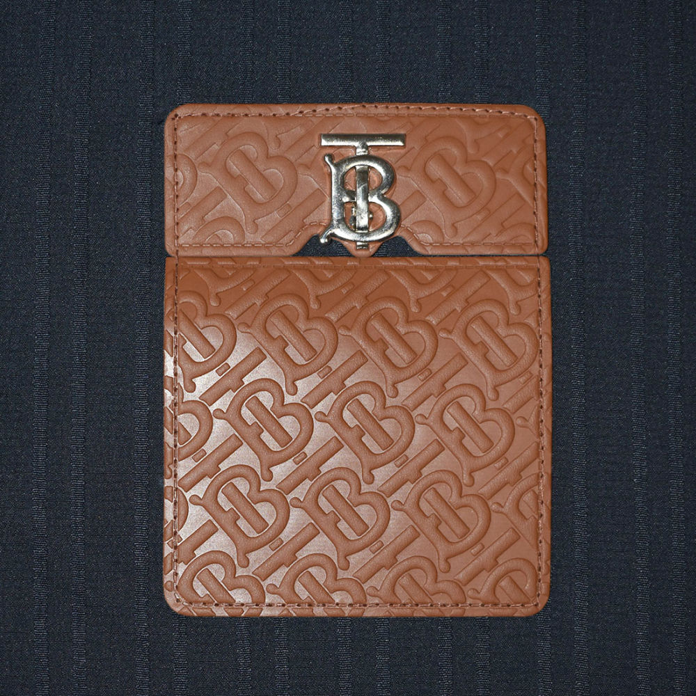 Burberry Embossed Pocket Logo Blue Premium Quality Shirt-thumb-4