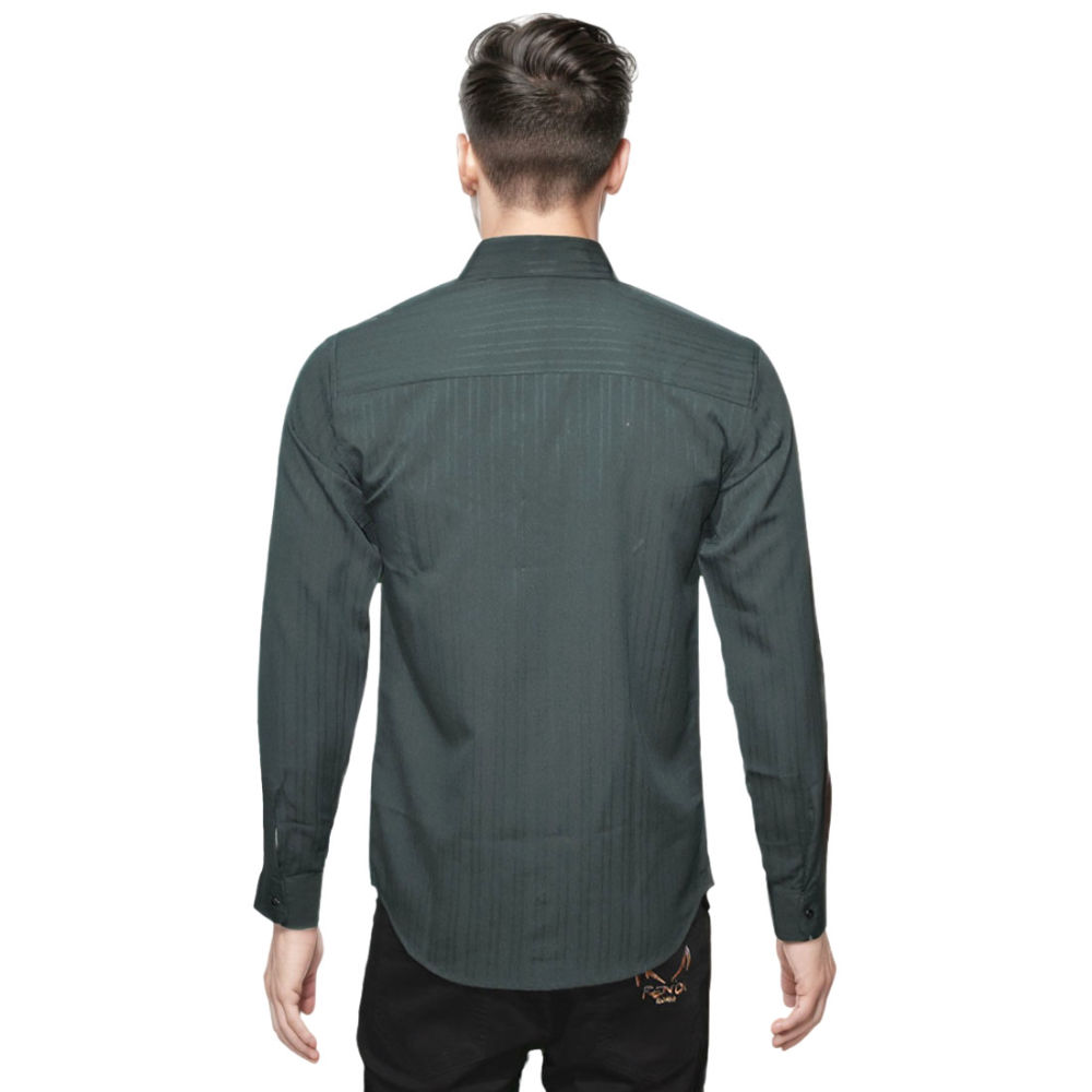 Burberry Embossed Pocket Logo Green Premium Quality Shirt-1