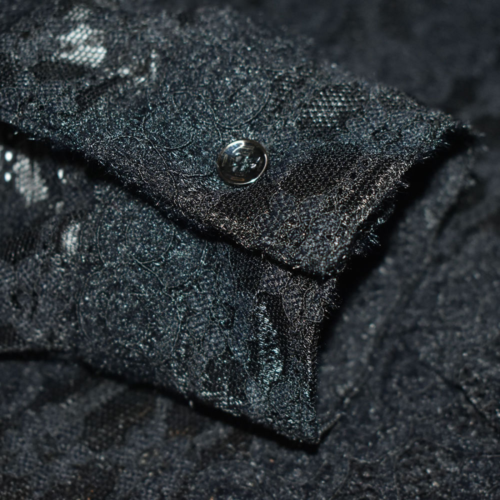 Gucci Black Premium See-through Men's Shirt-5