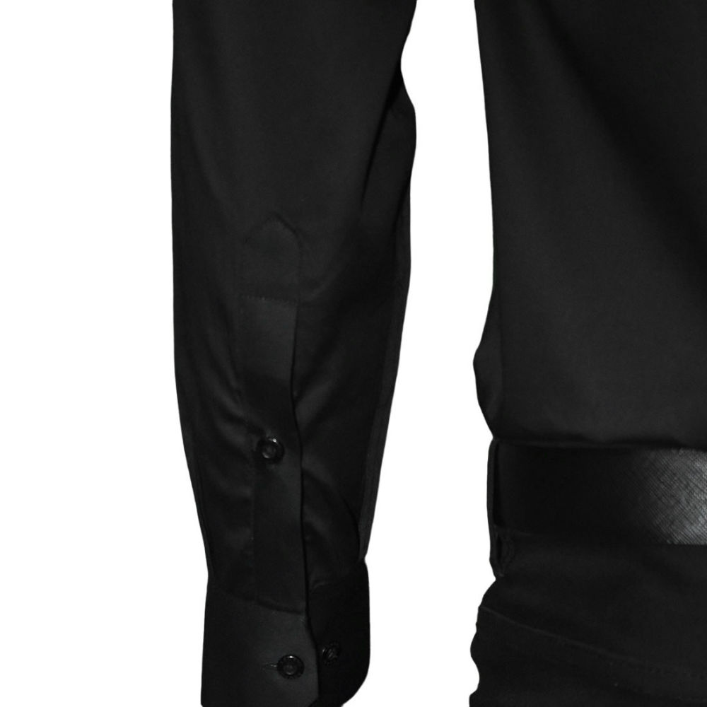 Armani Exchange Black Premium Quality Tuxedo Shirt-5