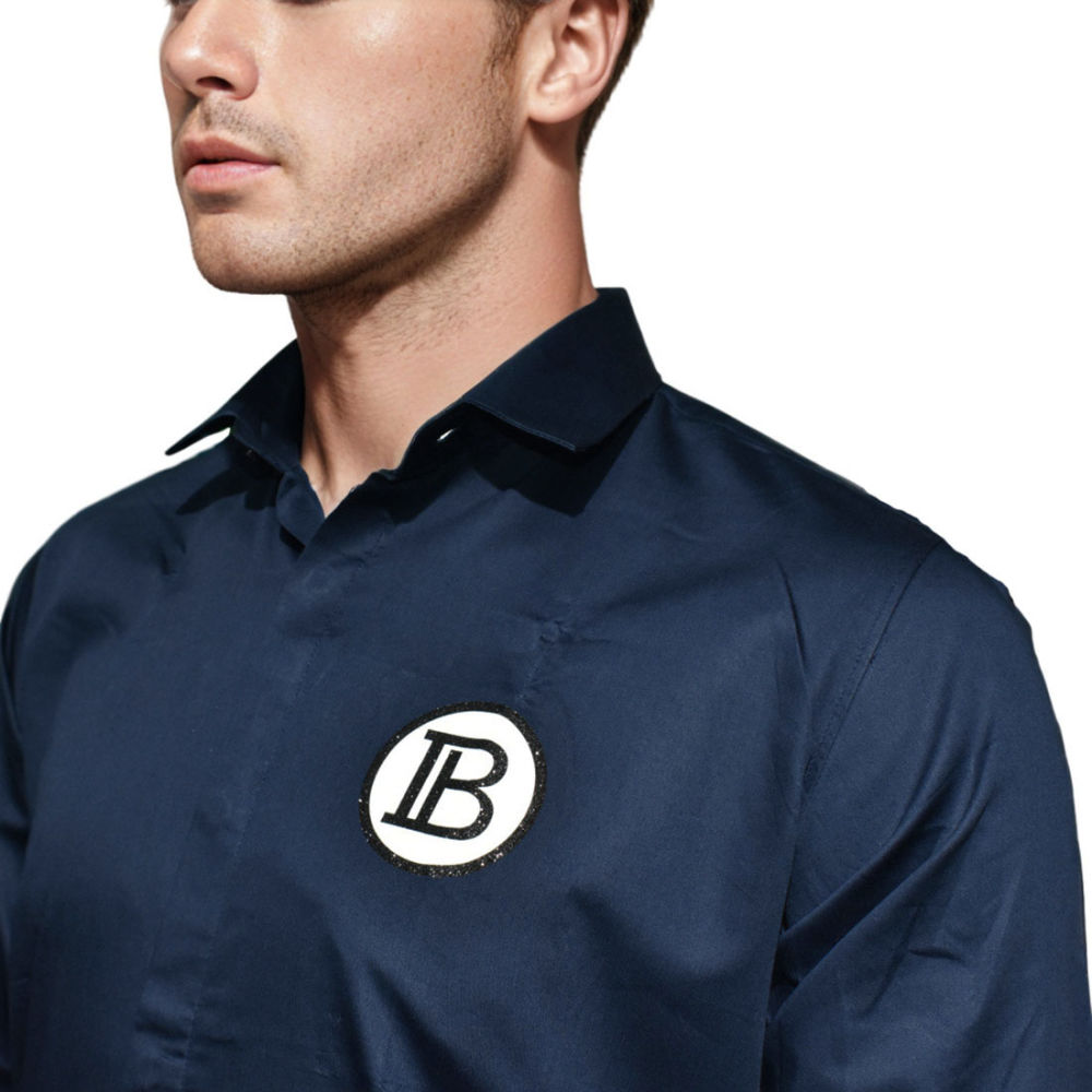 Balmain Blue Premium Quality Shirt-2