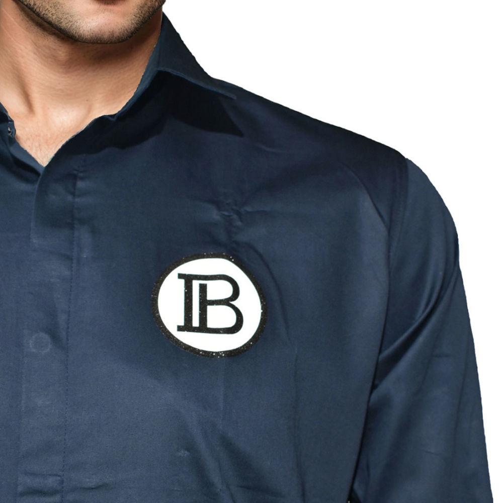 Balmain Blue Premium Quality Shirt-4