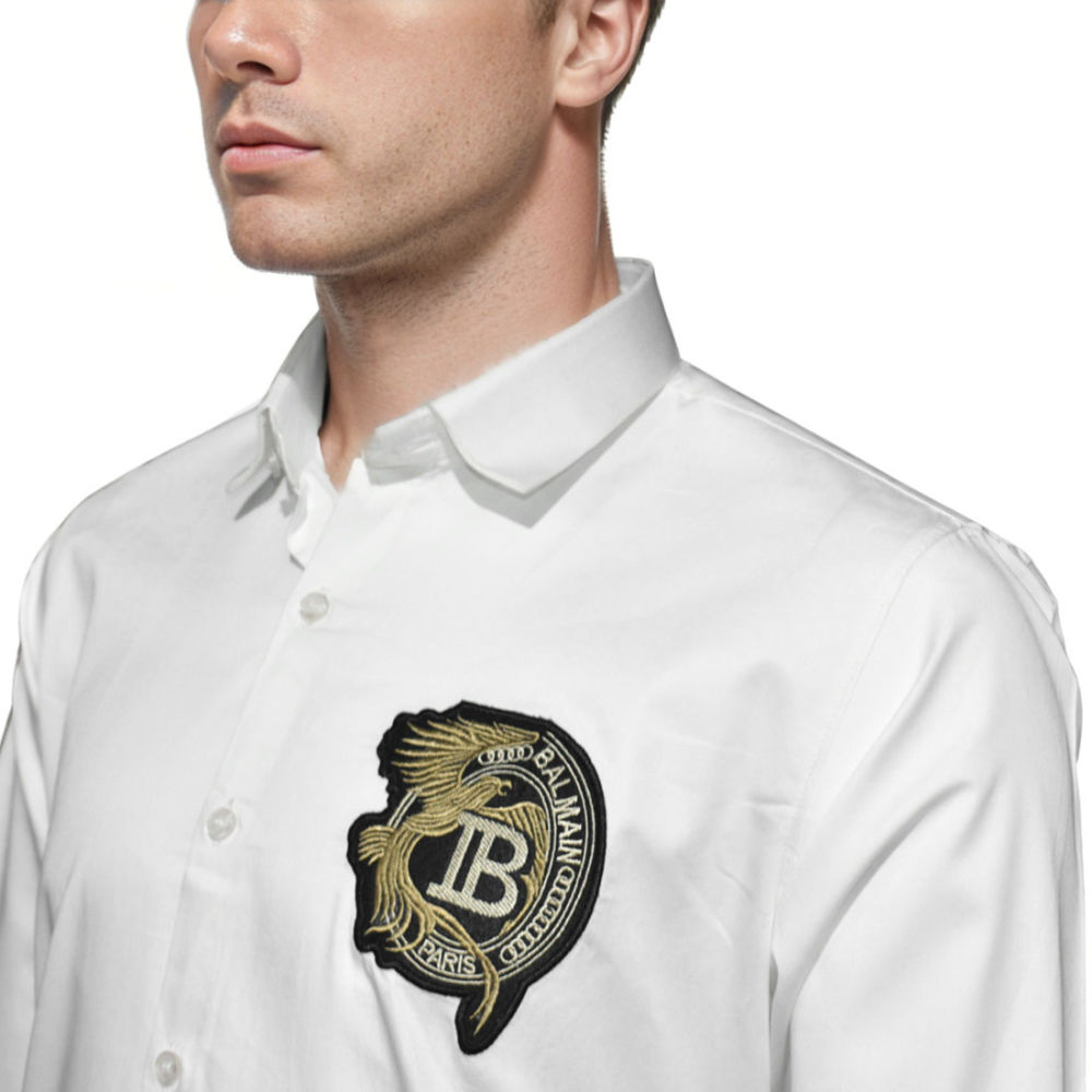 Balmain White Premium Quality Shirt-2