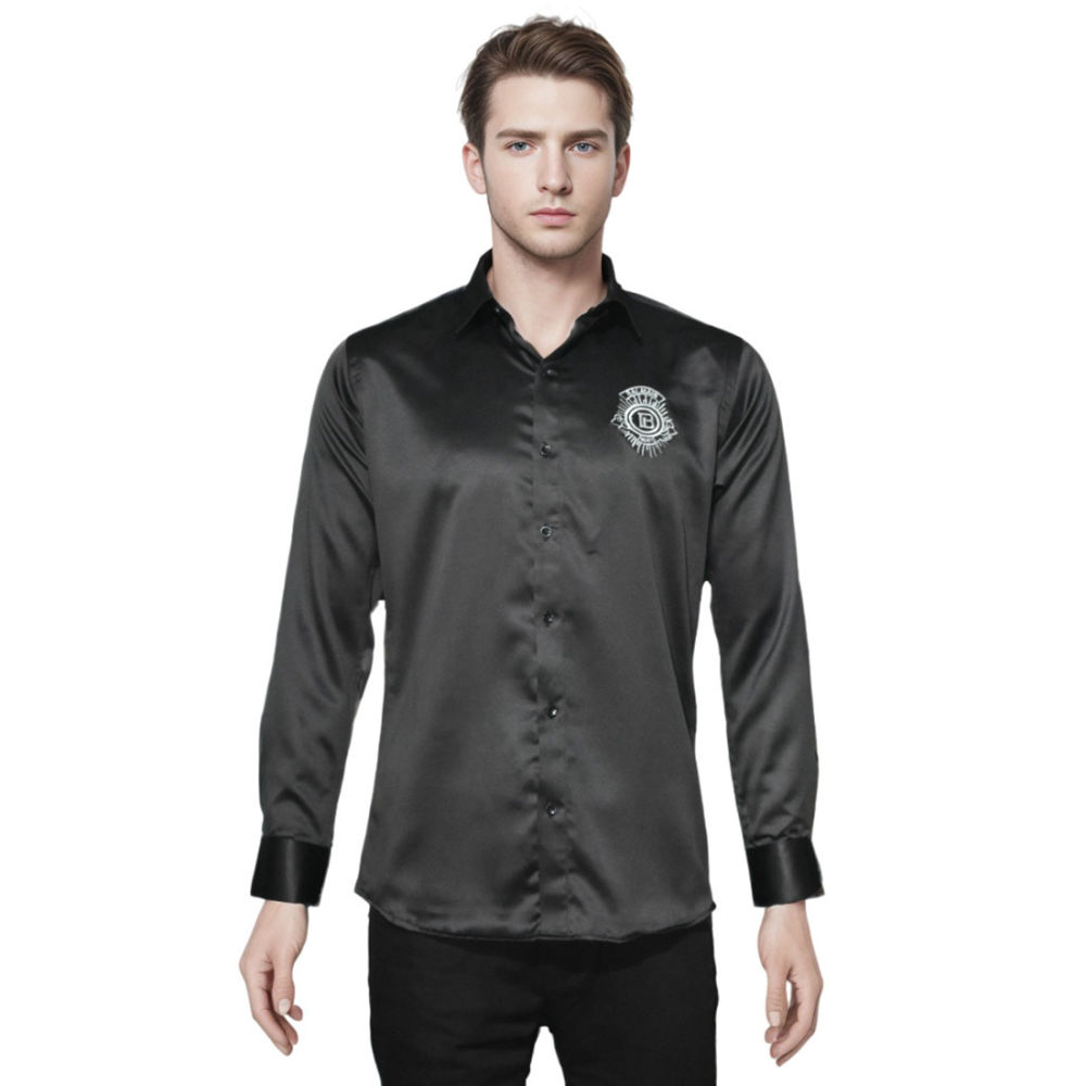 Balmain Embroidered Black Premium Quality Shirt-6