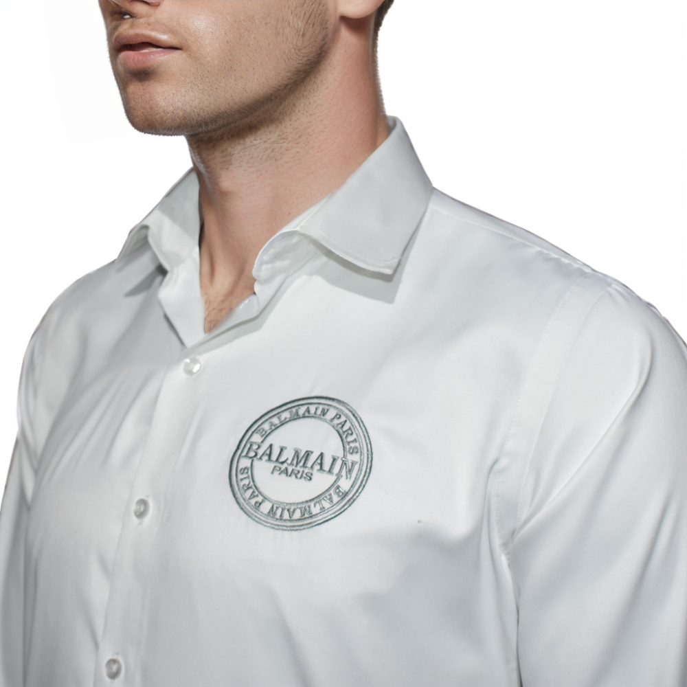 Balmain White Premium Quality Shirt-2