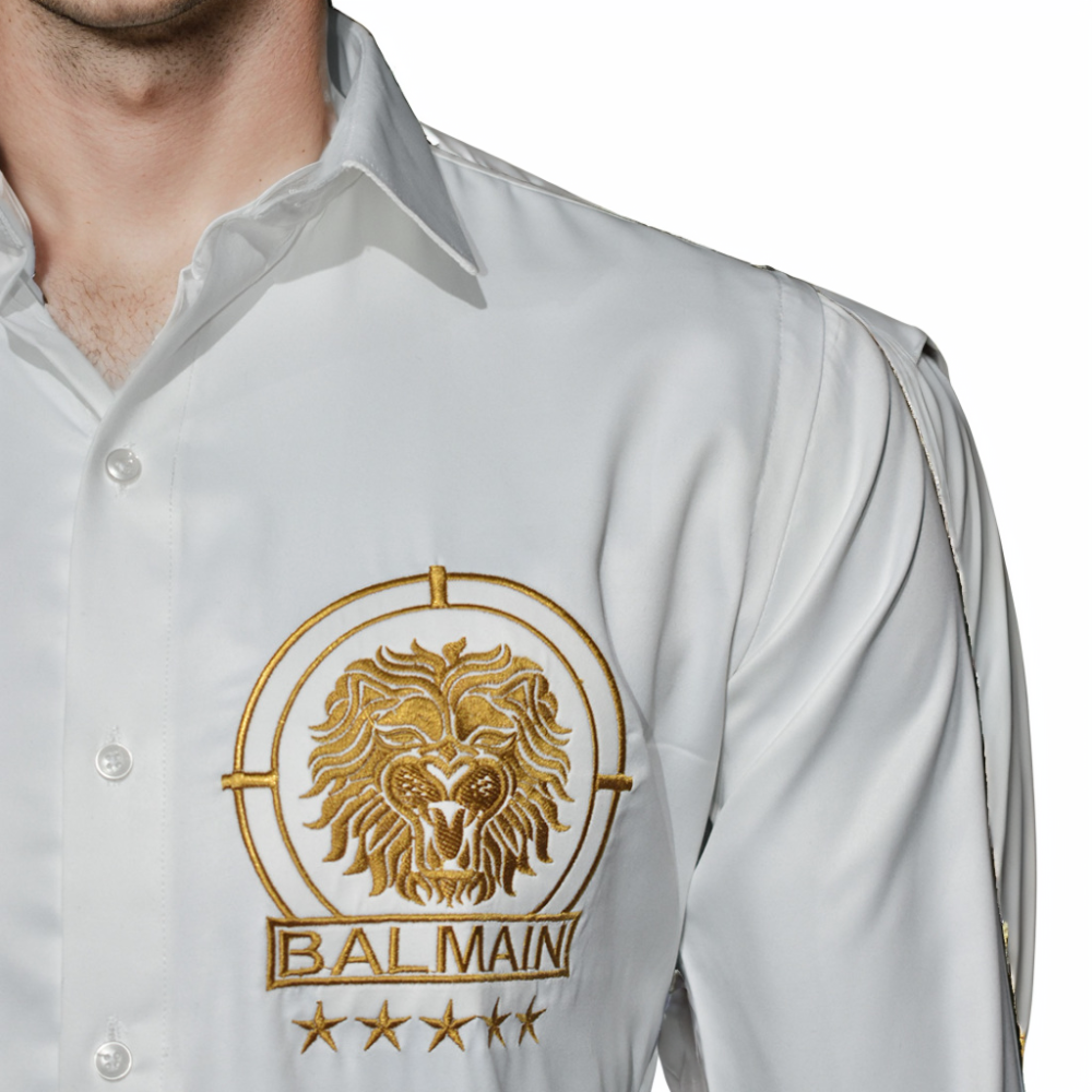 Balmain White Premium Quality Shirt-4