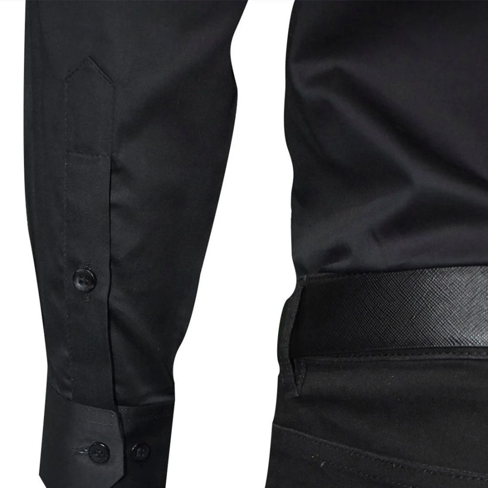 Louis Vuitton Black Premium Quality Men's Shirt-4