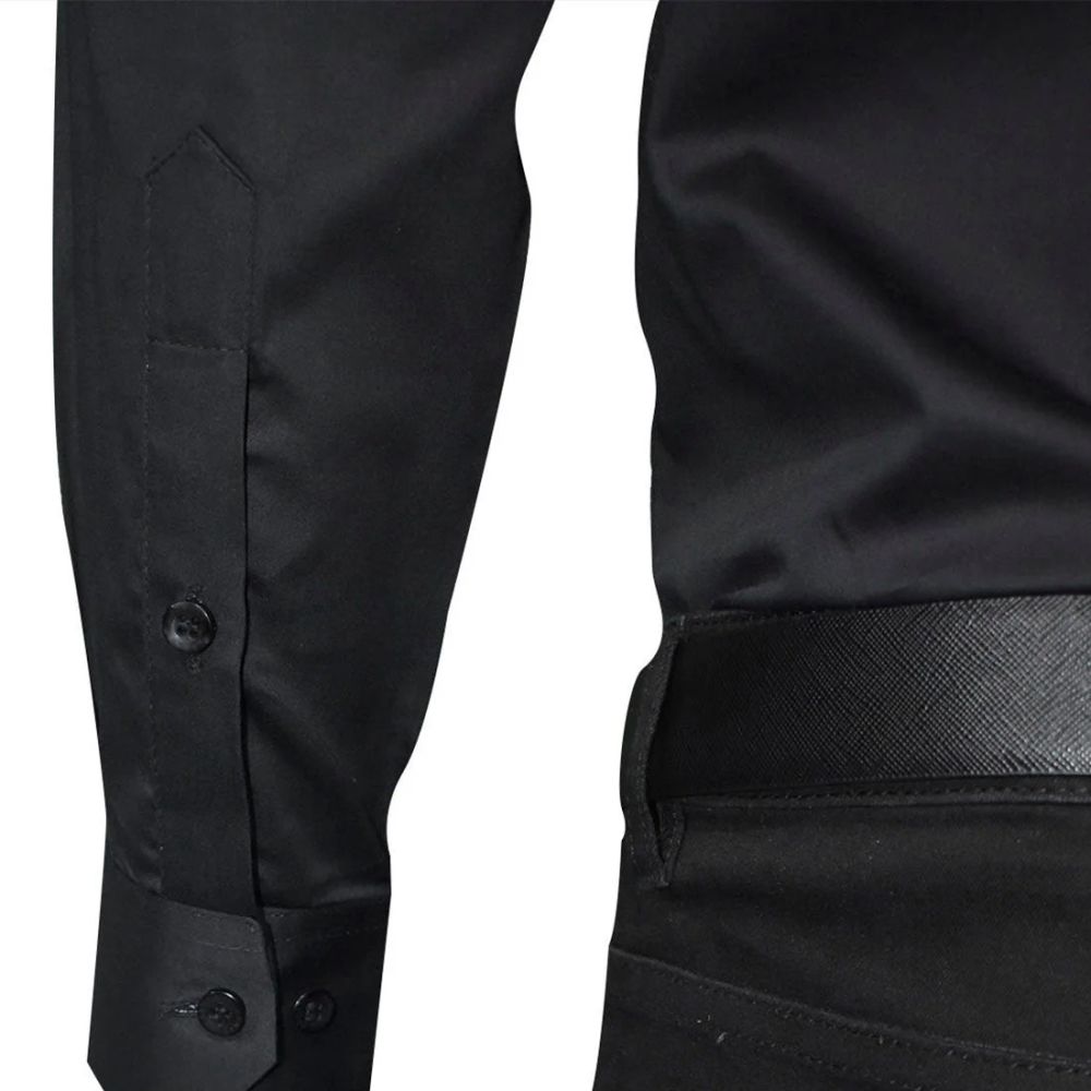 Louis Vuitton Black Premium Quality New Designer Men's Casual Shirt-thumb-4