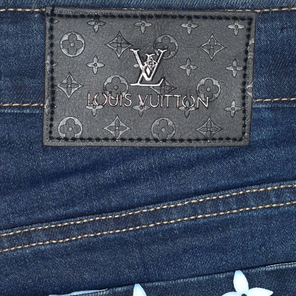 Louis Vuitton Dark Blue Premium Quality Denim Jeans-4