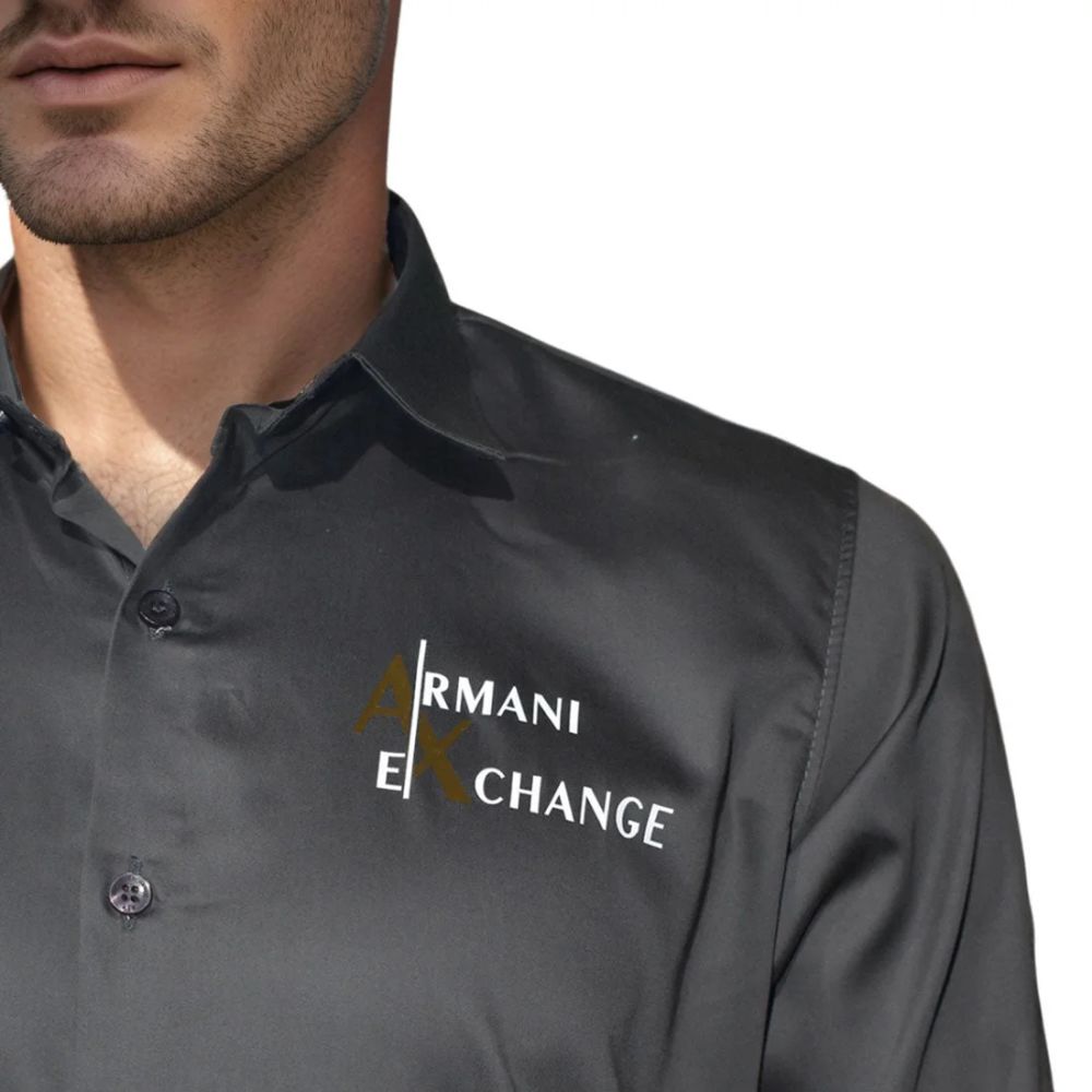 Armani Exchange Grey Premium Quality Shirt-2