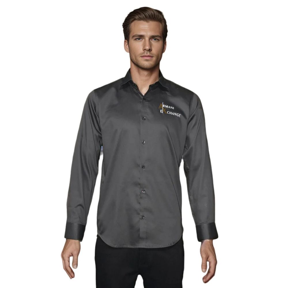 Armani Exchange Grey Premium Quality Shirt-4