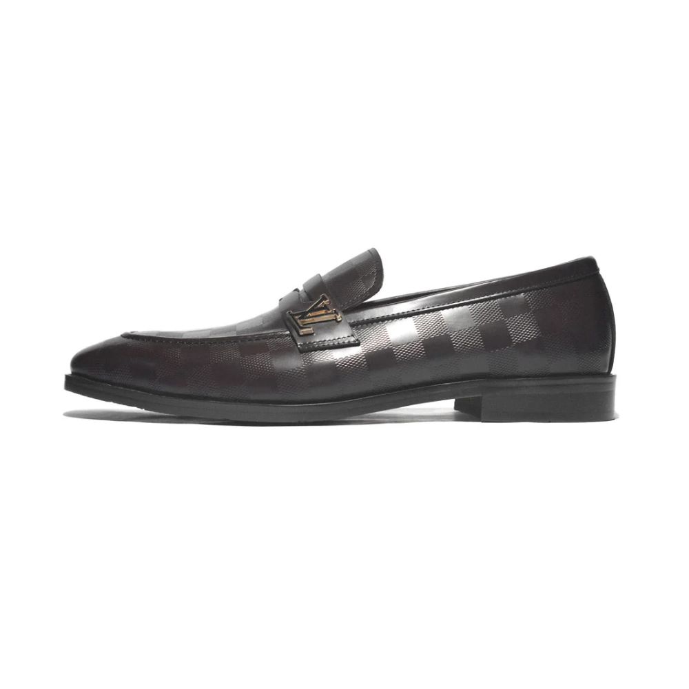 Louis Vuitton Brown Premium Quality Loafers-1