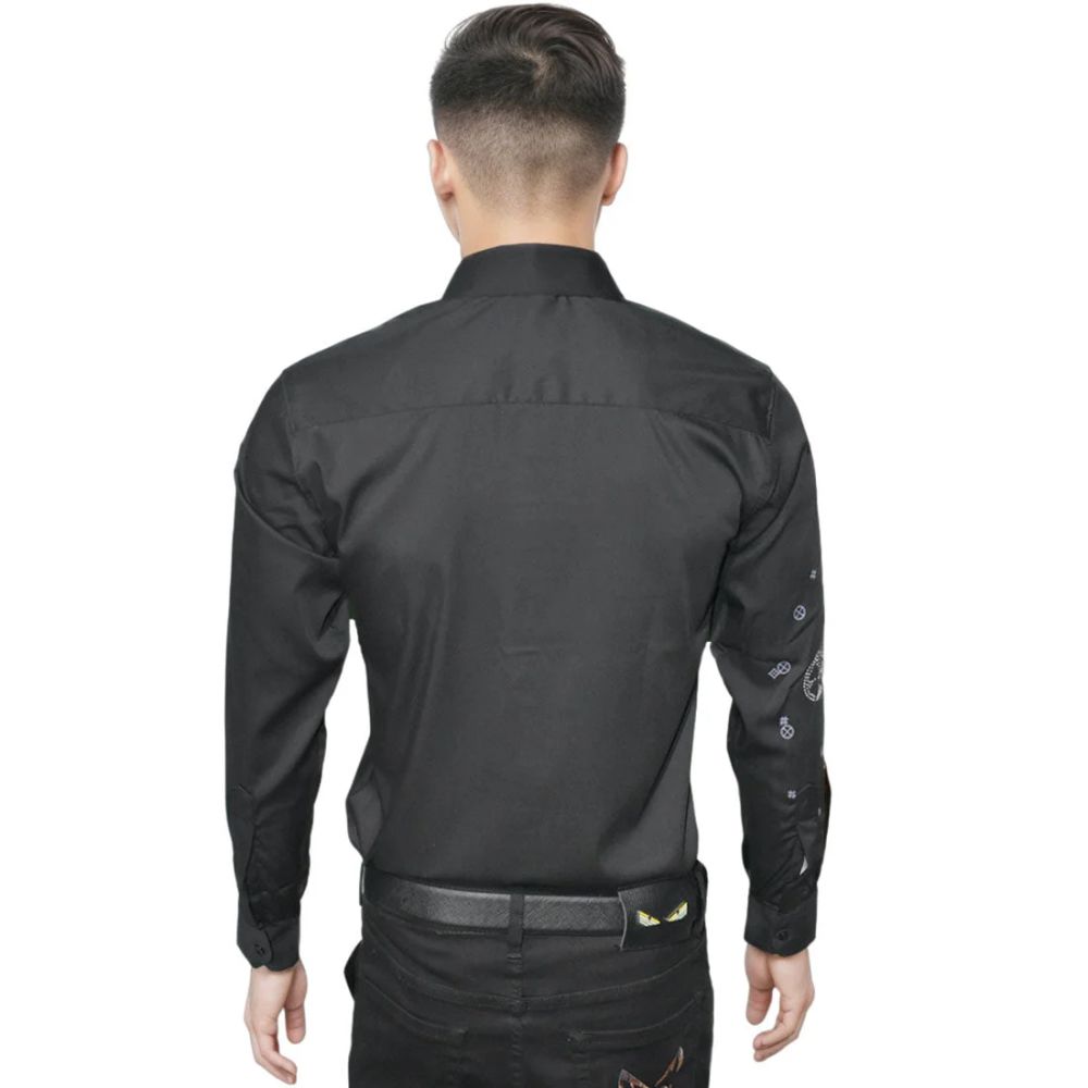 Louis Vuitton Black Premium Quality Designer Men's Shirt-1