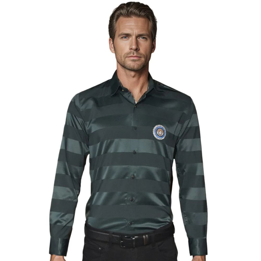 Versace Green Premium Quality Designer Shirt-thumb-0