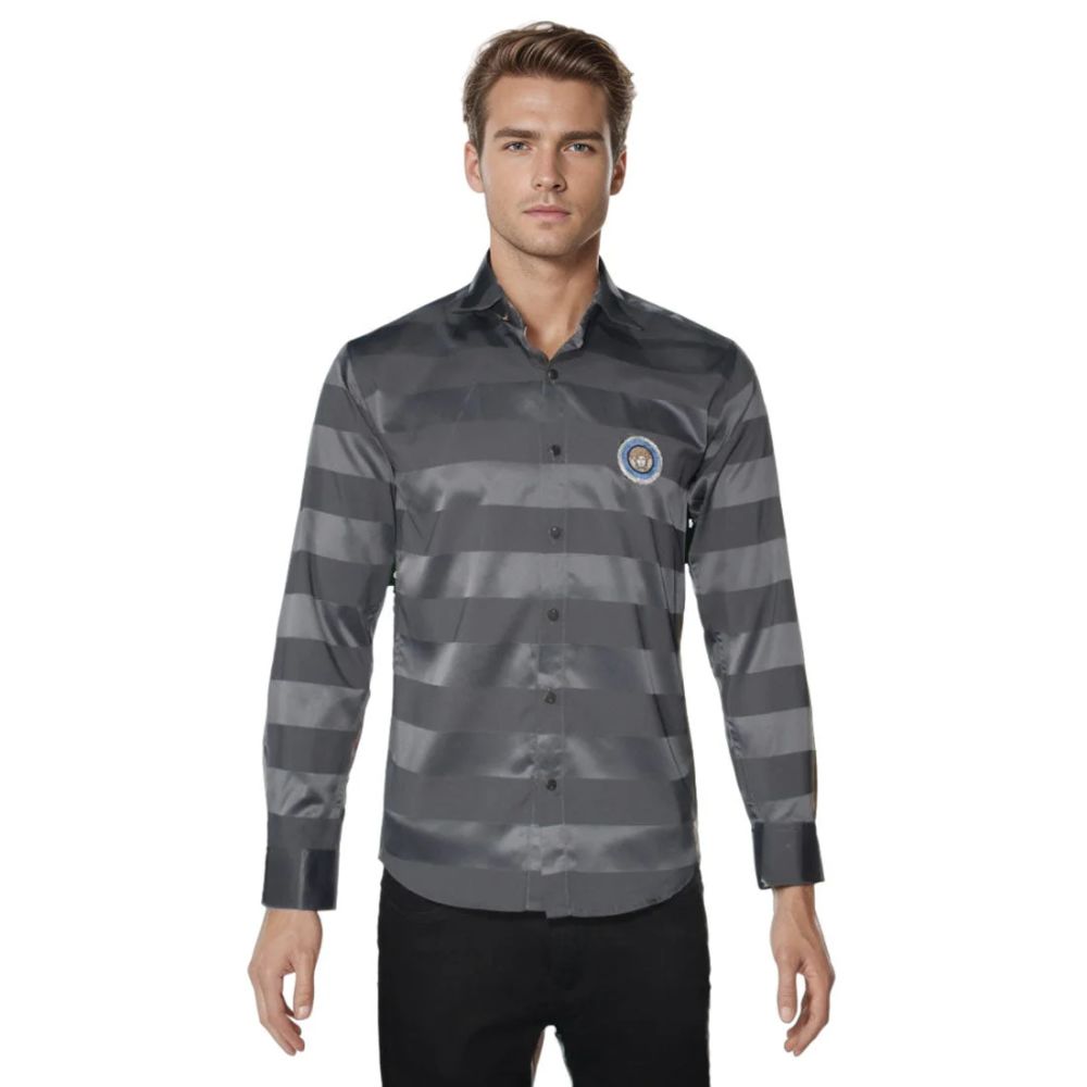 Versace Grey Premium Quality Designer Shirt-5