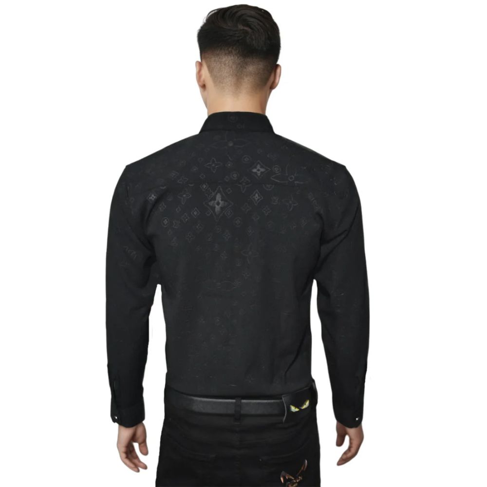 Louis Vuitton Black Premium Quality Men's Shirt-1