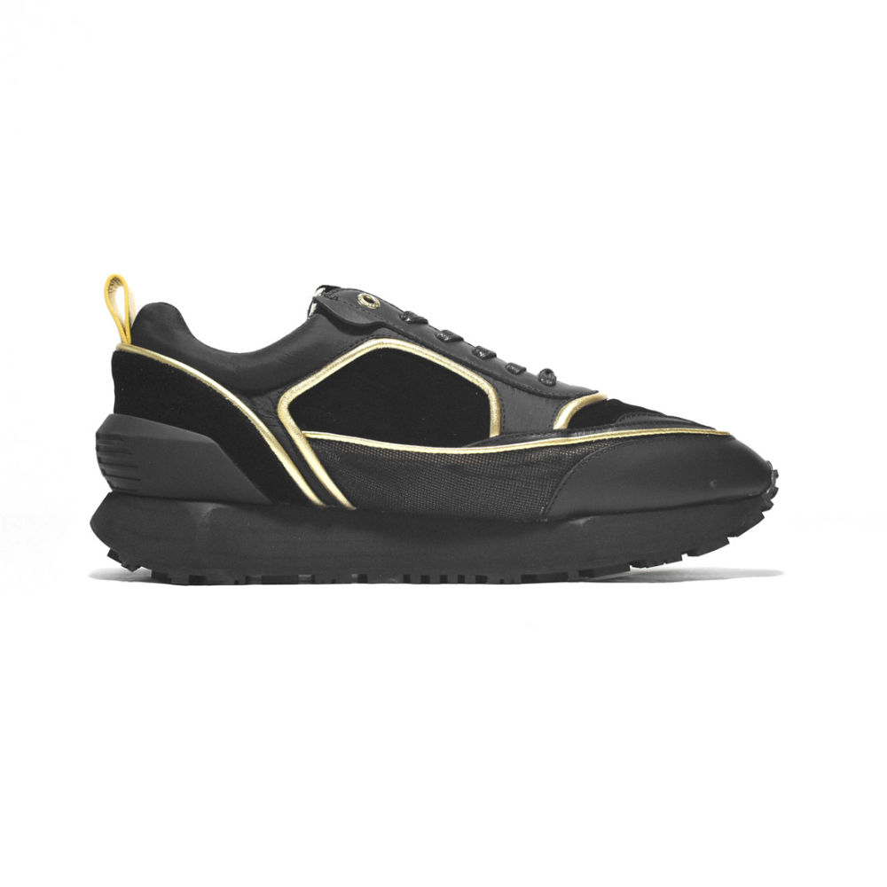 Balmain Black & Golden Premium Quality Sneakers-1