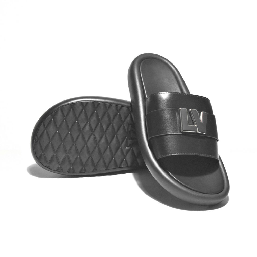 Louis Vuitton Black Premium Quality men's Flip-flops-6