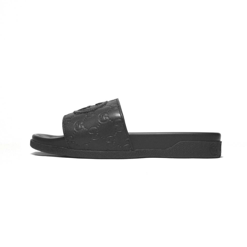 Gucci Black GG Slide Premium Flip-flops-1