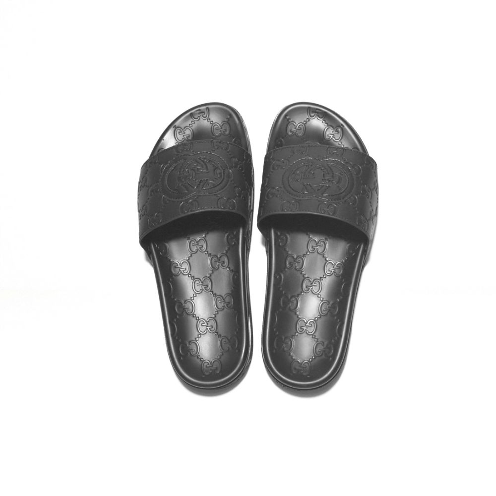 Gucci Black GG Slide Premium Flip-flops-3