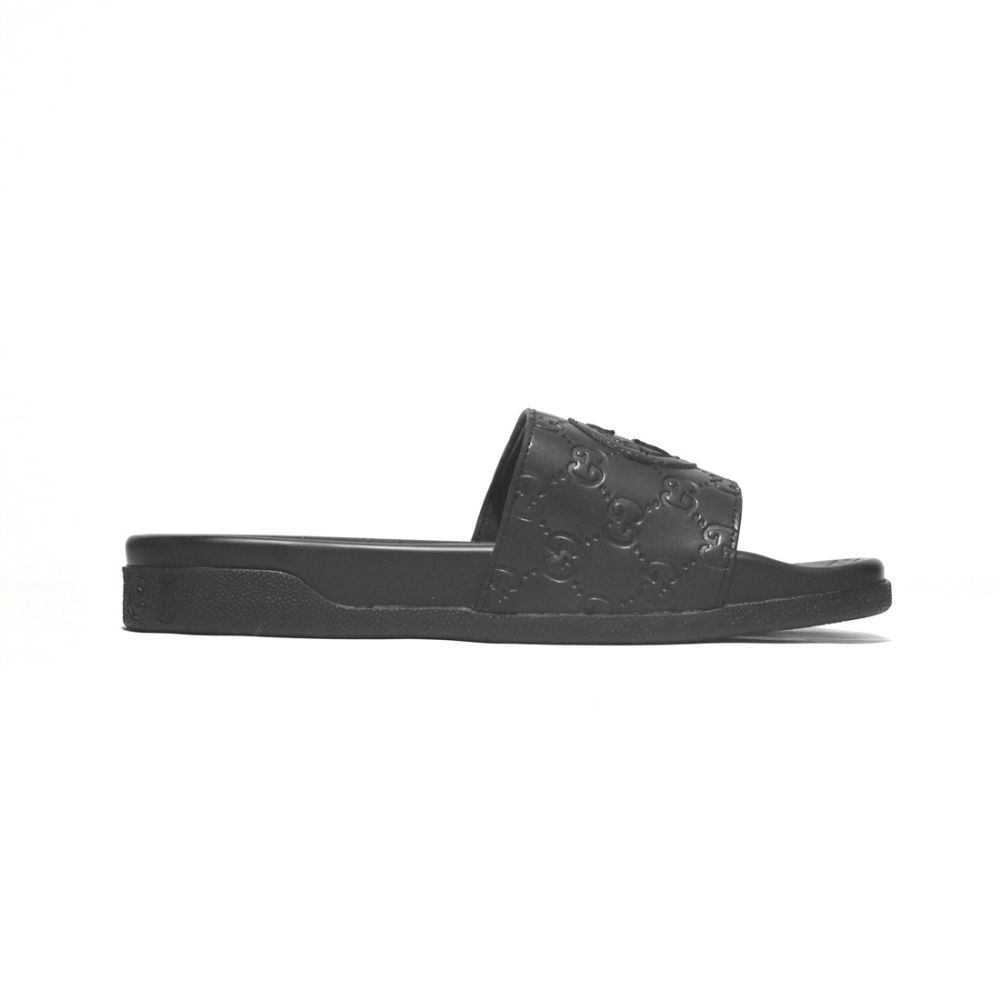 Gucci Black GG Slide Premium Flip-flops-2