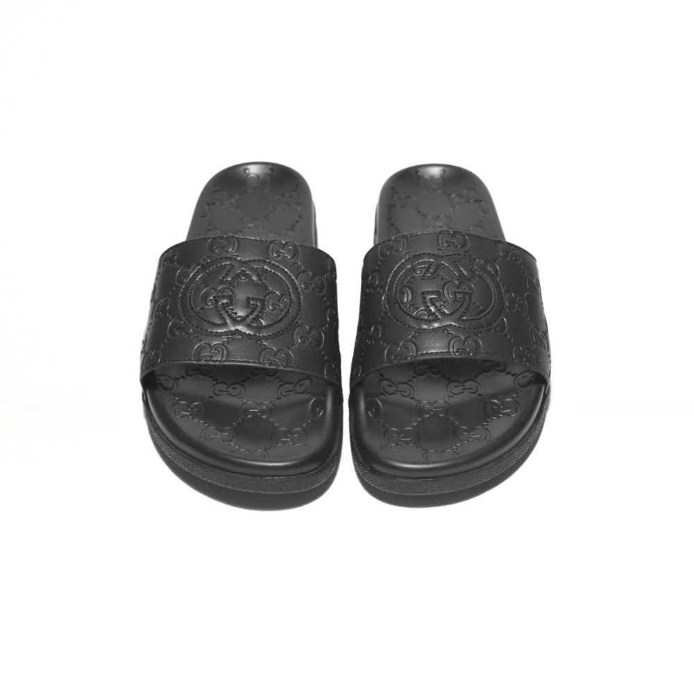 Gucci Black GG Slide Premium Flip-flops-4