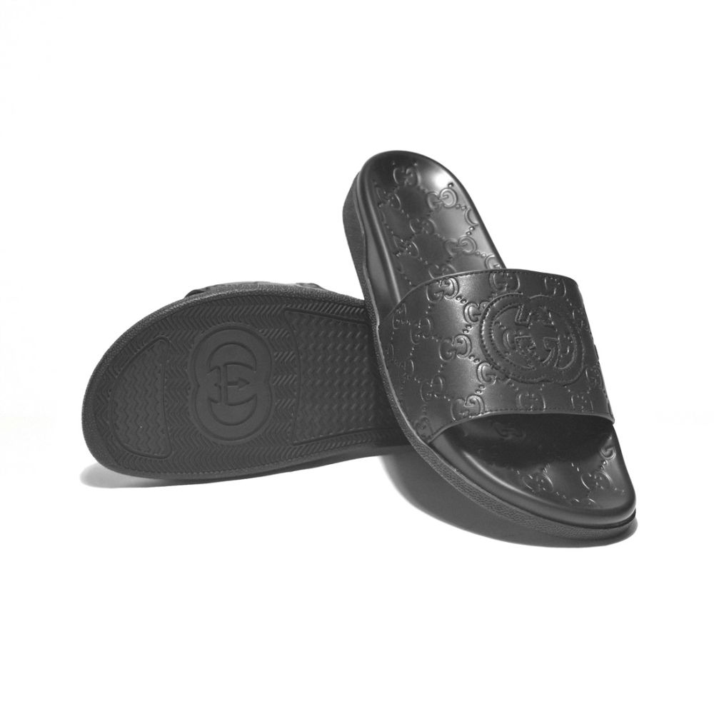 Gucci Black GG Slide Premium Flip-flops-6
