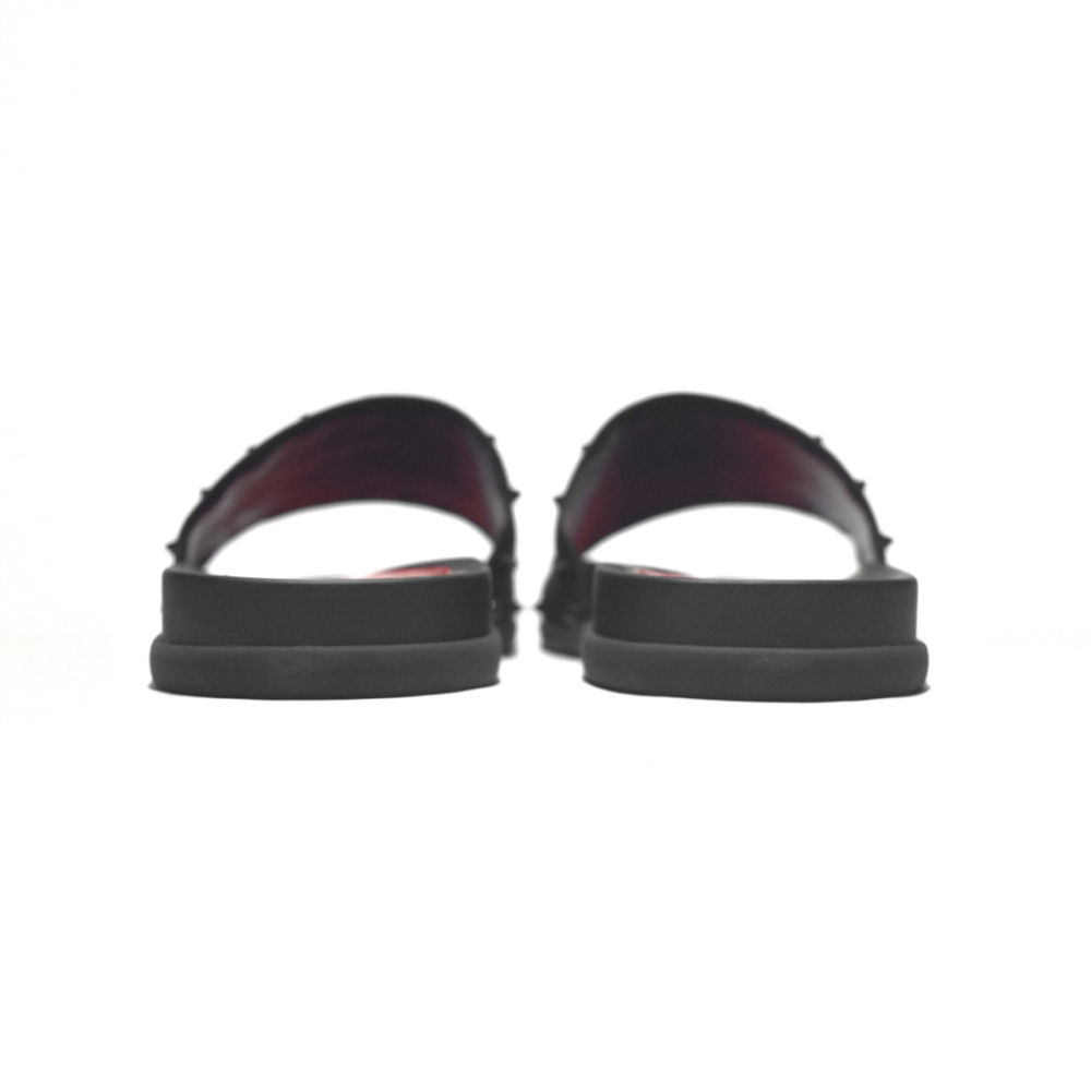 Christian Louboutin Red & Black Premium Quality Men's Flip-flops-5